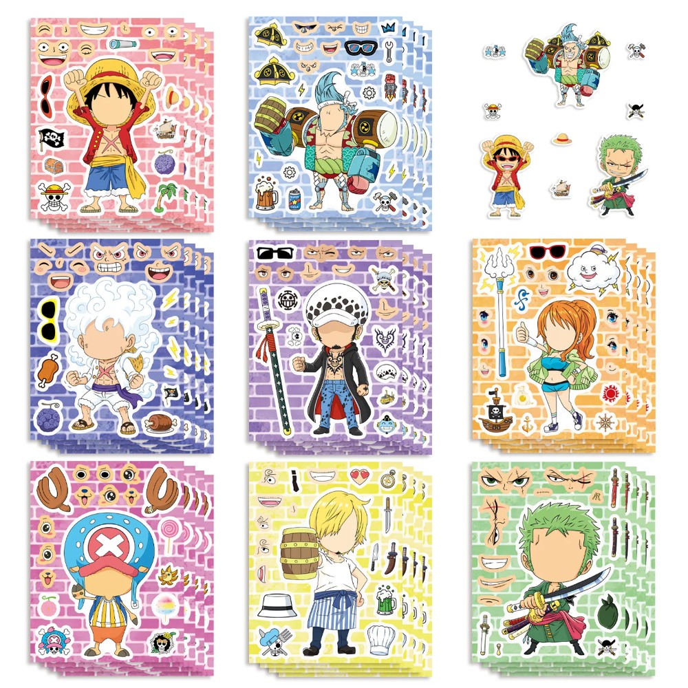 Laptop Accessories Kids - 8/16/24Sheets One Piece Luffy Children Puzzle