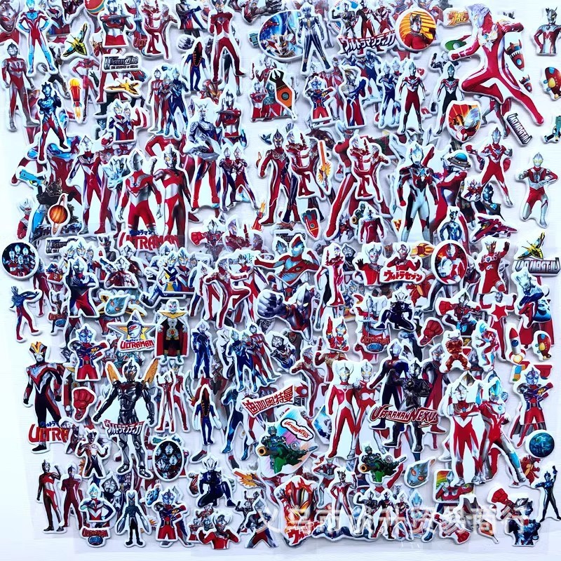 Laptop Accessories Kids - 10pcs Cartoon Ultraman 3D Bubble Stickers