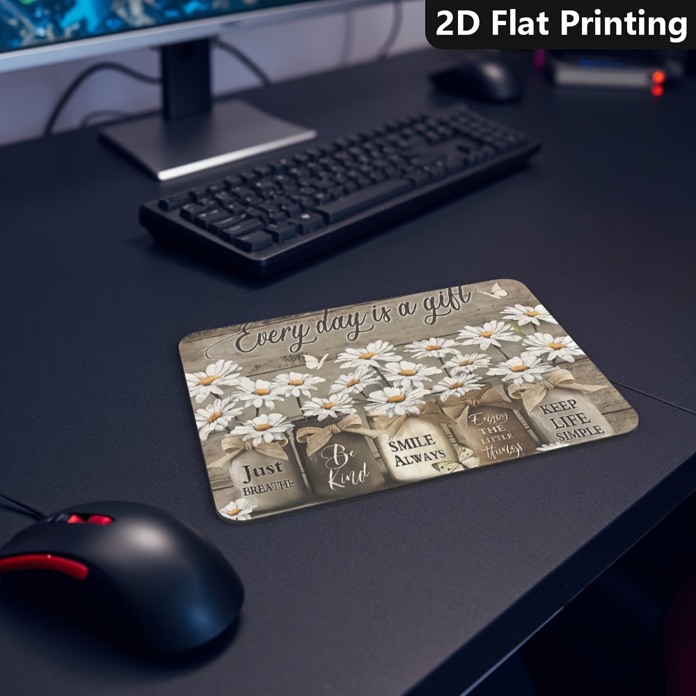 Laptop Accessories Brand - Brand Inspirational Quote Mouse Pad Durable