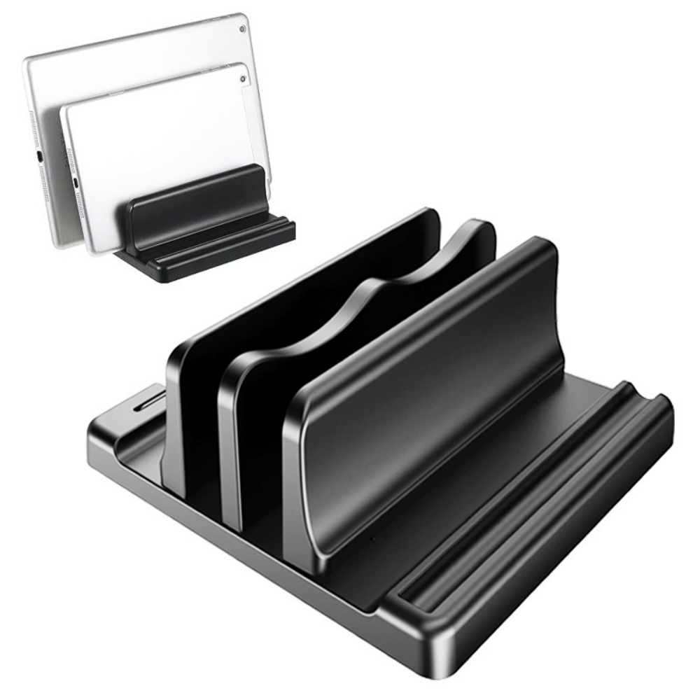 Single/Dual-Slot Vertical Lapt - đánh giá và giá Laptop Stand Riser