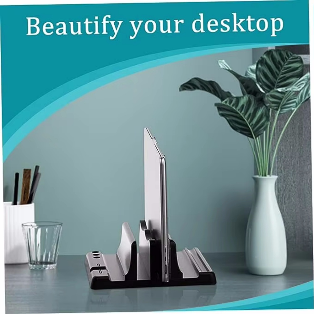 Single/Dual-Slot Vertical Lapt - đánh giá và giá Laptop Stand Riser