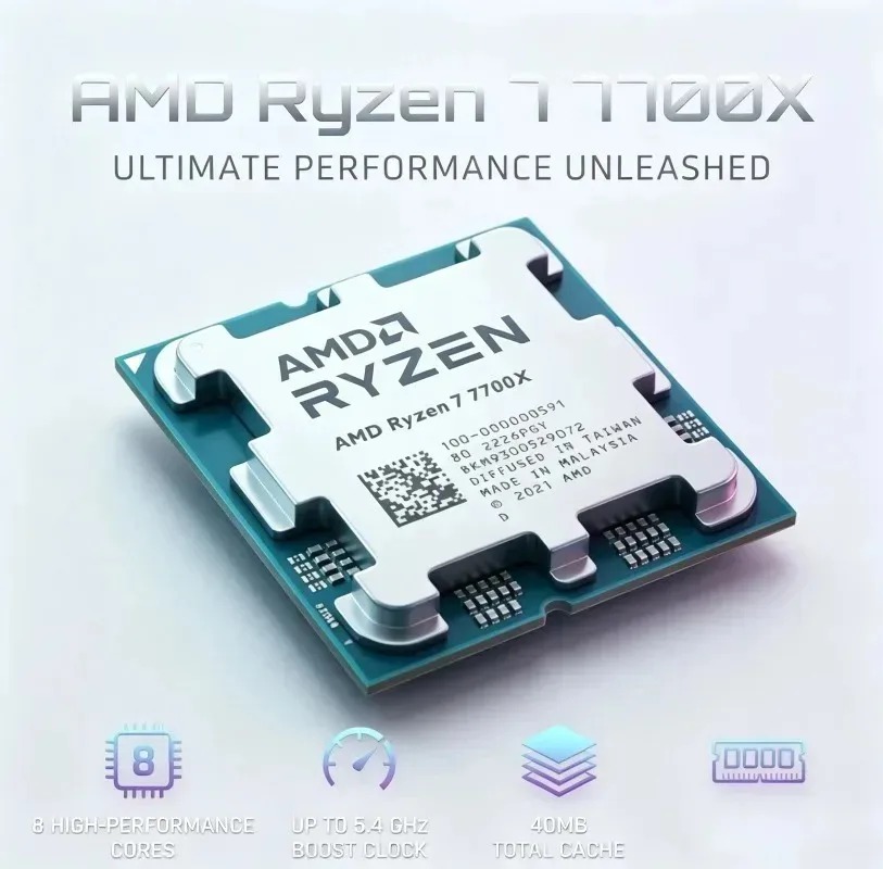 AMD Ryzen 7 7700X CPU New 100% - đánh giá và giá Amd Cpu Ryzen 7