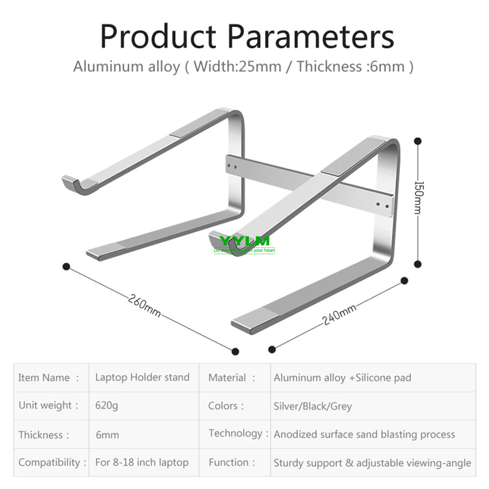 Aluminum Laptop Stand Notebook - đánh giá và giá Laptop Stand Riser