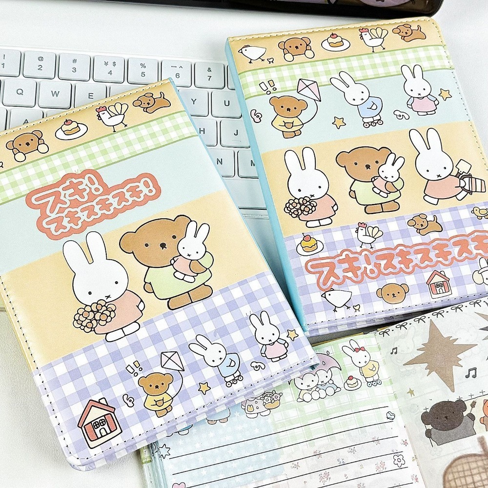 Miffy Rabbit Collage Notebook  - đánh giá và giá Laptop Accessories Cover