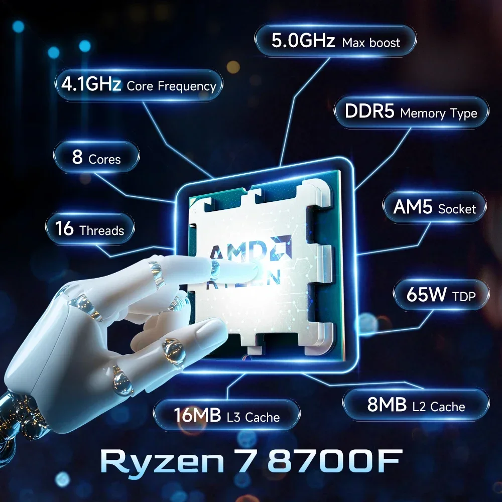 AMD Ryzen 7 8700F R7 8700F CPU - đánh giá và giá Amd Cpu Ryzen 7