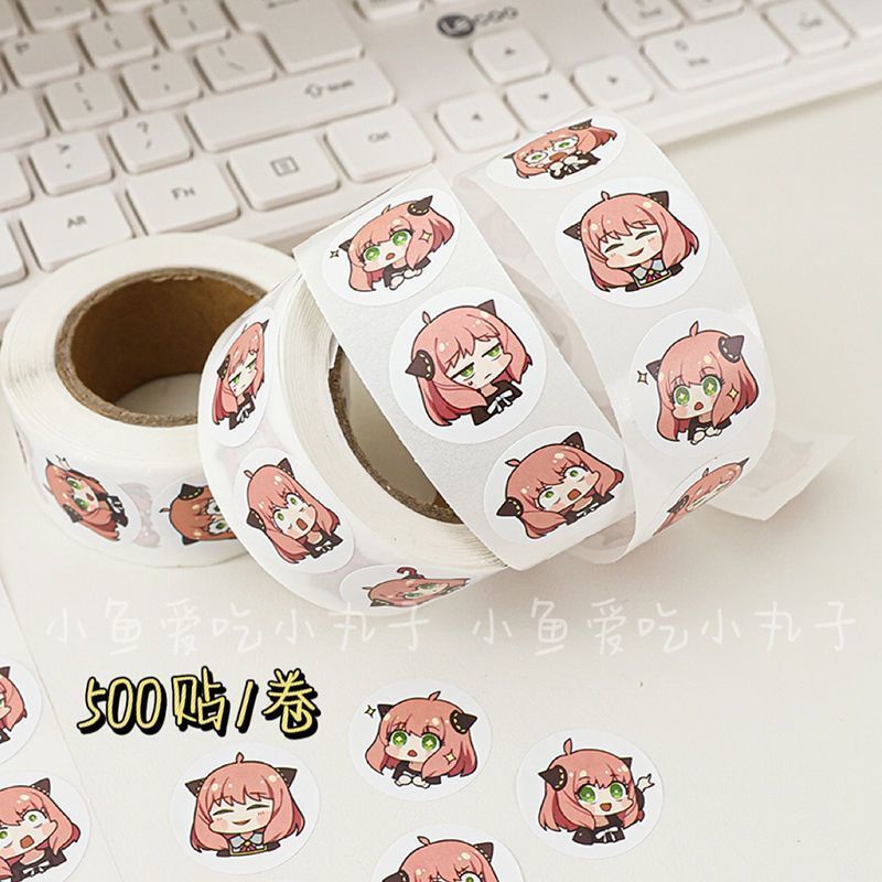 500PCS Spy Family Ania Cute Cu - đánh giá và giá Laptop Accessories Cover