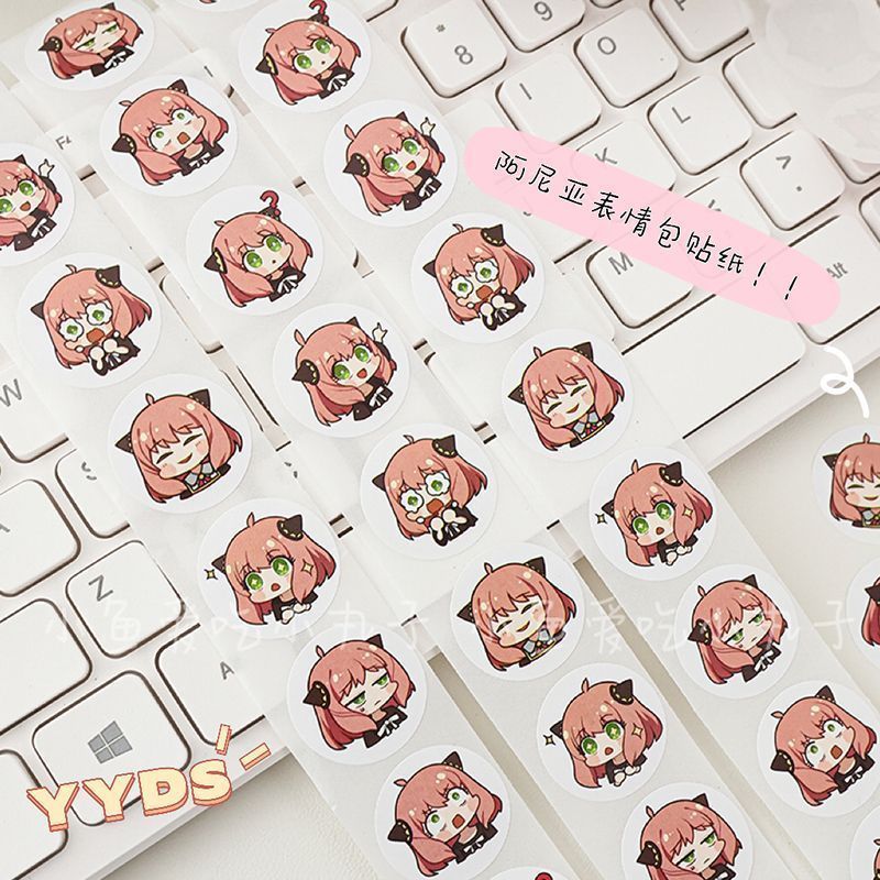 500PCS Spy Family Ania Cute Cu - đánh giá và giá Laptop Accessories Cover