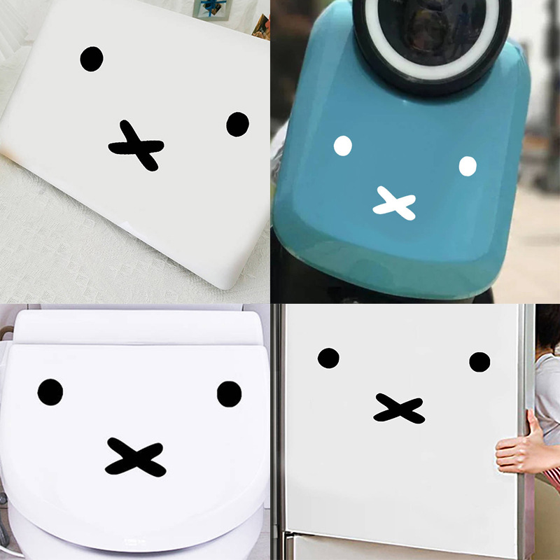Kawaii Miffy Cartoon Emoji Car - đánh giá và giá Laptop Accessories Cover
