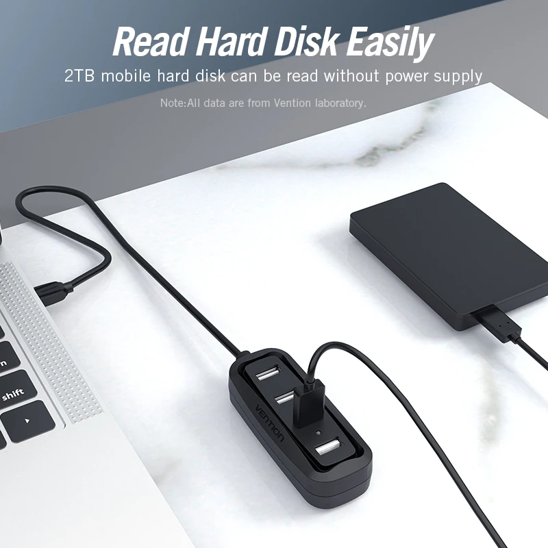 Vention USB 2.0 HUB 4 Port wit - đánh giá và giá Laptop Accessories Macbook