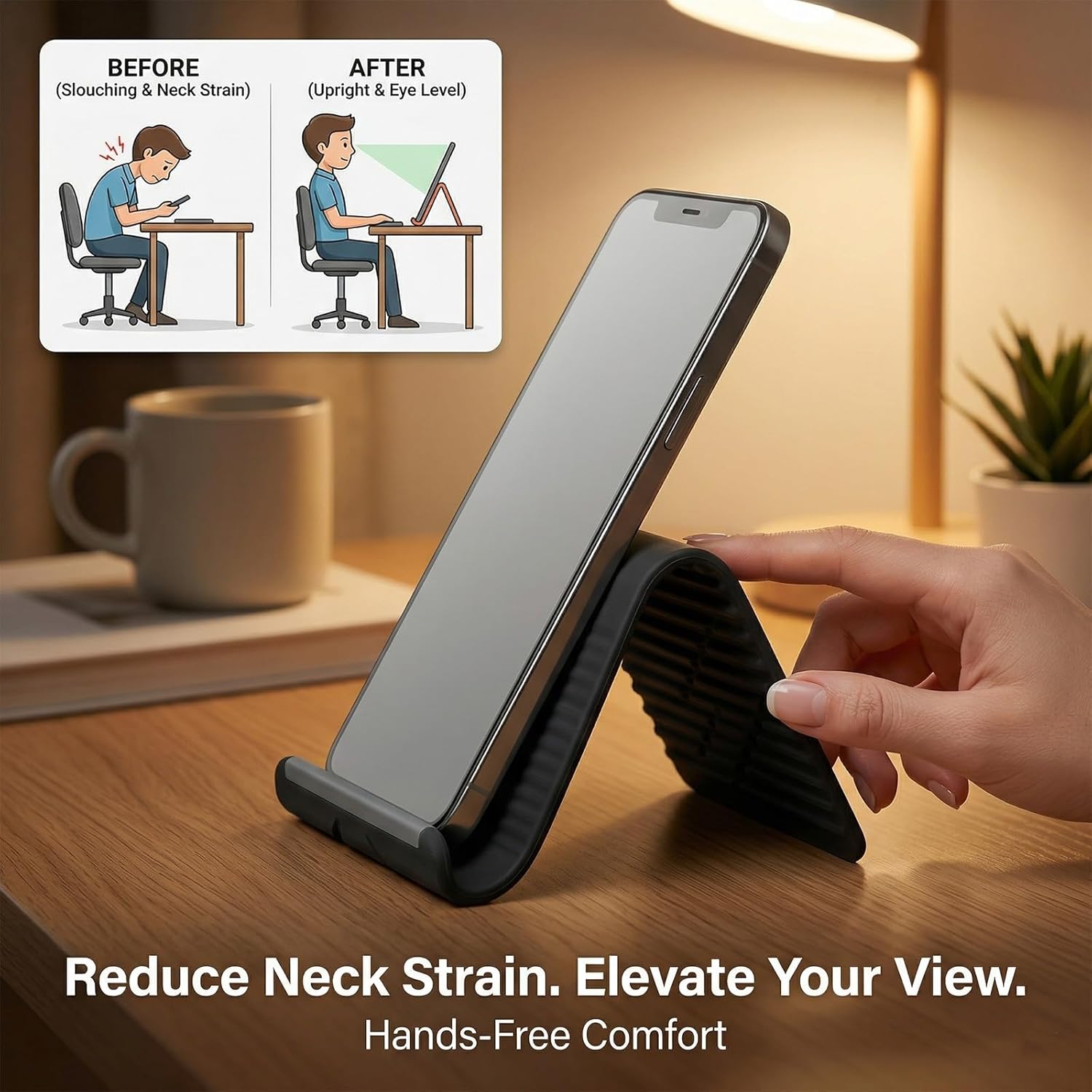 Flexible Foldable Silicone Pho - đánh giá và giá Laptop Ergonomic Accessories