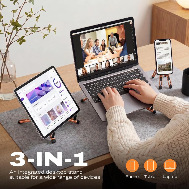 3-in-1 Magnetic Foldable Stand - đánh giá và giá Laptop Stand Riser