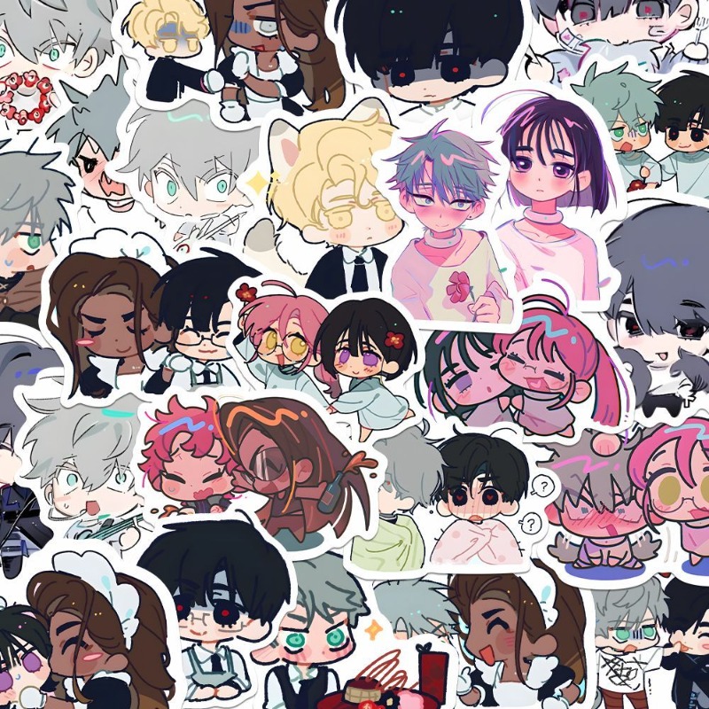 80Pcs/set Cartoon Anime Alien  - đánh giá và giá Laptop Accessories Gifts