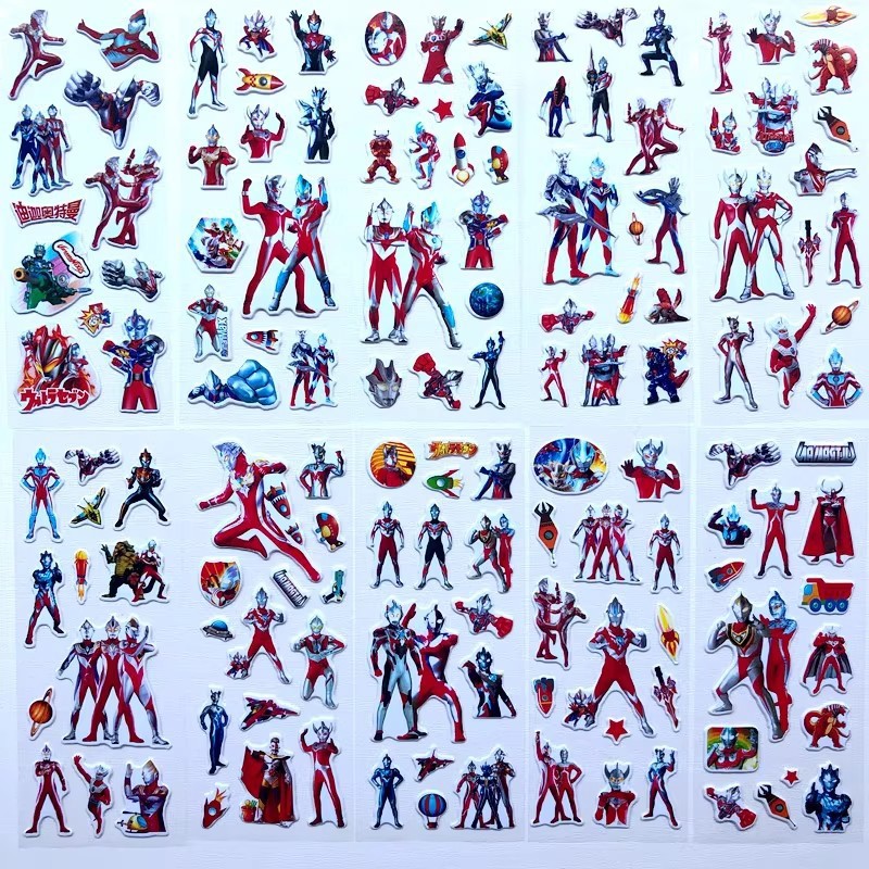 10pcs Cartoon Ultraman 3D Bubb - đánh giá và giá Laptop Accessories Kids