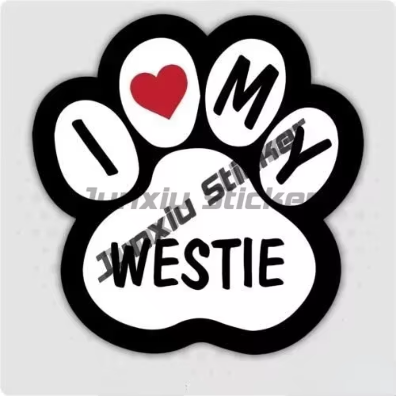 Westie Sticker I Love My Westi - đánh giá và giá Laptop Accessories Brand