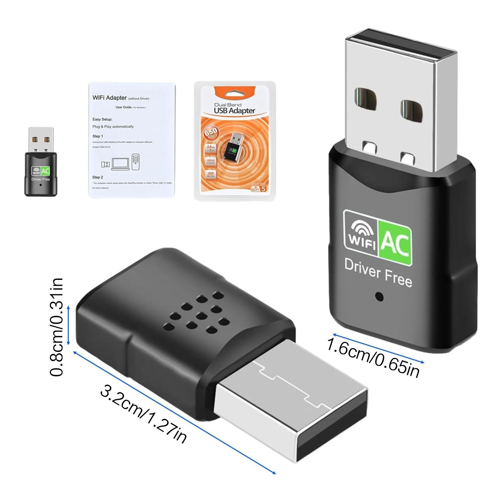 AC600 USB WiFi Adapter, Dual B - đánh giá và giá Laptop Ergonomic Accessories